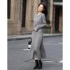 Elegant Ribbed Knit Two-Piece Set