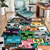 Gamer Pattern Rug, Indoor/Outdoor Mat, for Picnic, Gameroom, Bedroom, Office, Living Room, Home Decor Carpet, Birthday Gift
