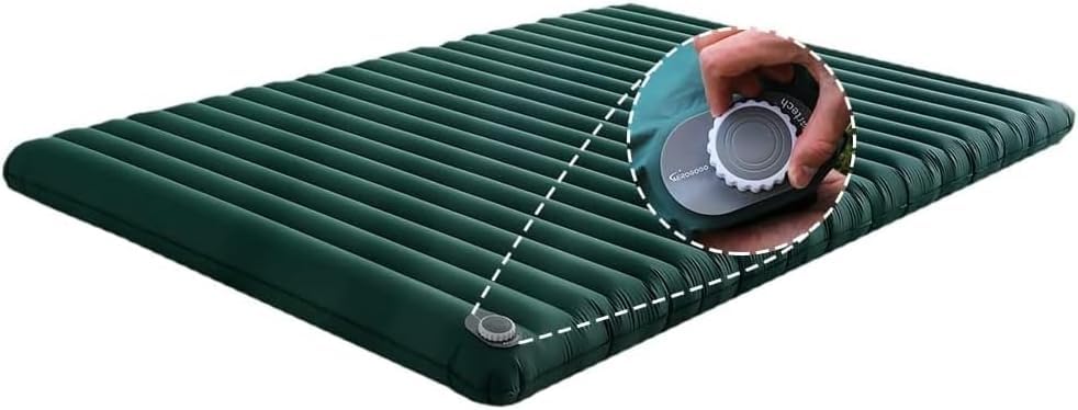 

AEROGOGO Automatic Inflating Mattress with Electric 14cm IP68 4kPa Drop Stitch Ergonomic Includes Storage Ideal for Emergency Car or as a Spare Bed