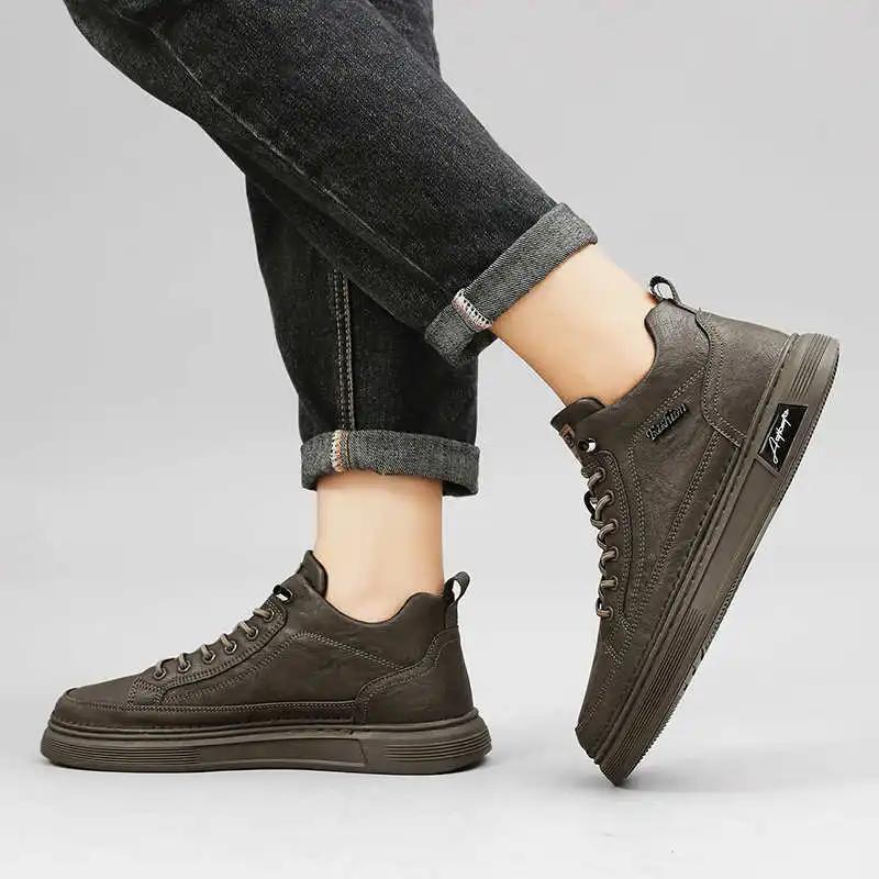 Thick Heel With Lacing Designer Sneakers For Women Boots Size 46 Ladies Shoes Ankle Boots Sport Design Sneakeres Loafers