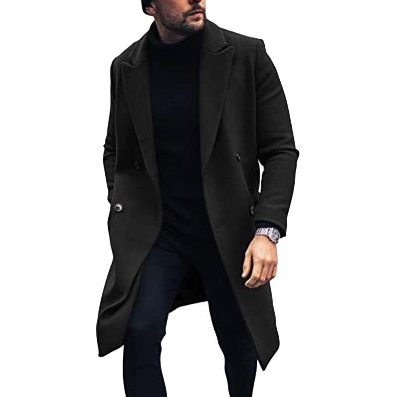 New 2023 Men's Wool Trench Coat - Thick Overcoat Bestseller