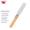 Qi Hong Bamboo Handle Precision Woodworking Saw - Double-sided Japanese Fine Teeth Mortise & Tenon Saw with Back Clamp