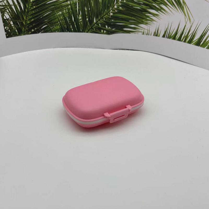 

Водонепроницаемый органайзер для таблеток из пшеничной соломы с 8 отделениями: Влагозащищенный 7-дневный еженедельный контейнер для хранения 11*8.5*3cm