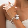 Baroque Pearl Necklace Clavicle Chain Set - European & American Retro Niche Design AVE