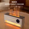 Bunter Flammen-Ätherisches Öl Aroma-Diffusor 260ml Schlafzimmer Ultraschall-Luftbefeuchter Fernbedienung Nachtlicht mit Uhr Wecker