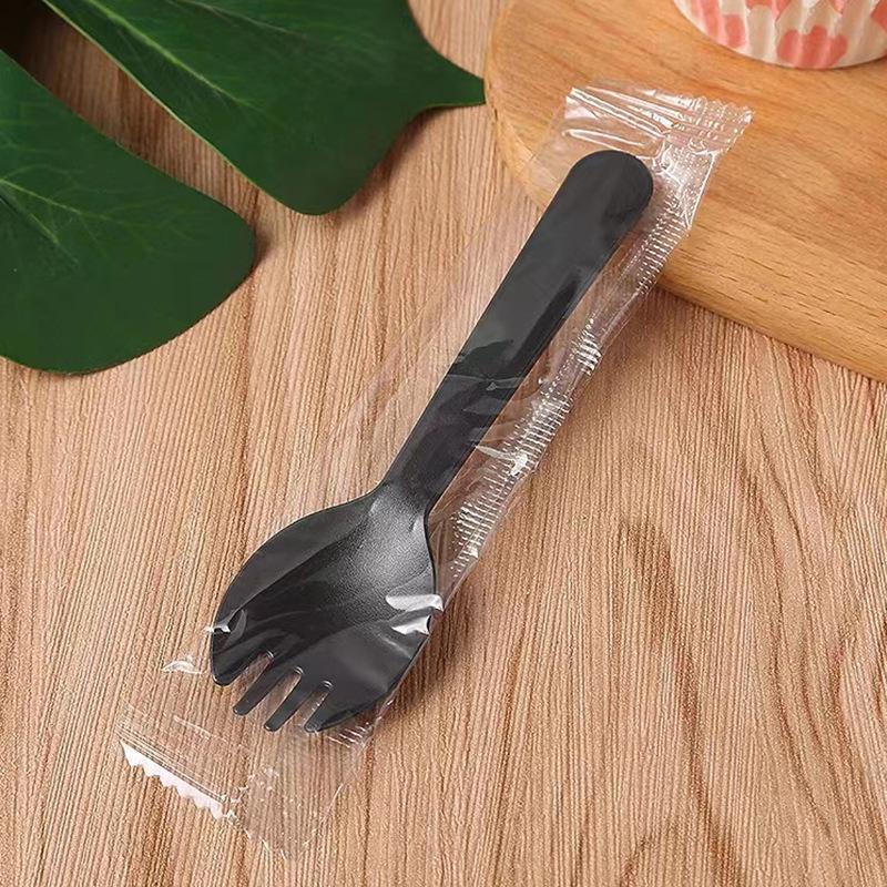Individually Packaged Frosted Cake & Dessert Fork/Spoon Set Individually Packaged