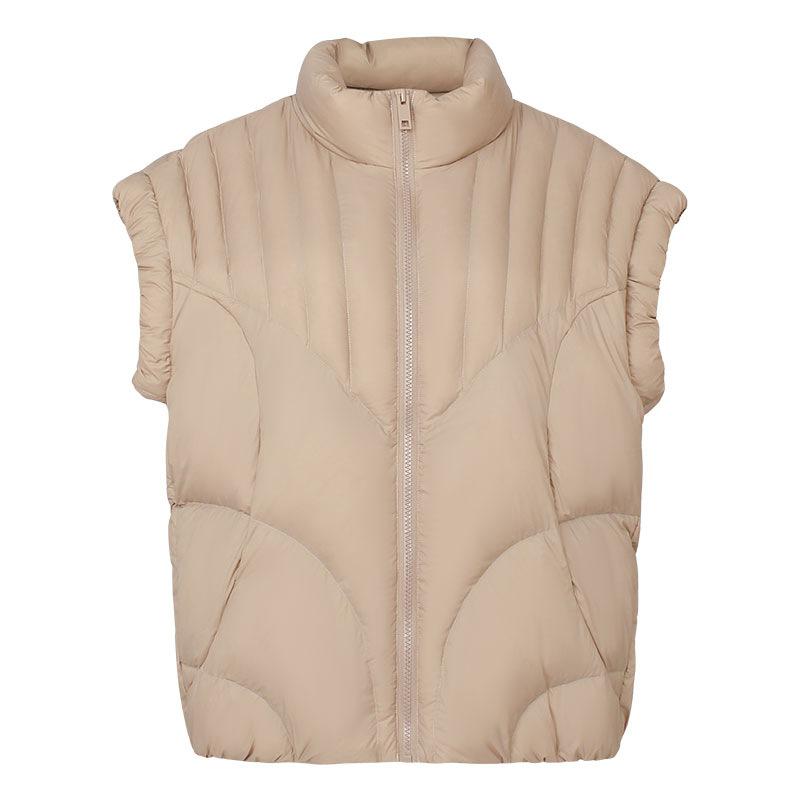 FASHION Winter 2024 New Fashion Women's Short Vest Down Vest Loose Casual Warm  Tide Vest Clothes