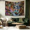 Fairyland Wonderland Wall Tapestry Aesthetic Wall Hanging Printed Fabric Blanket Decorative Tapestries for Bedroom Living Room Home Decor