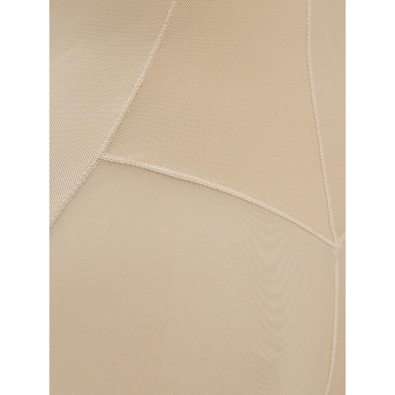 Adjustable Strap Front Zipper Lace Hem Tummy Control Hip Enhancer Body Shaper Bodysuit