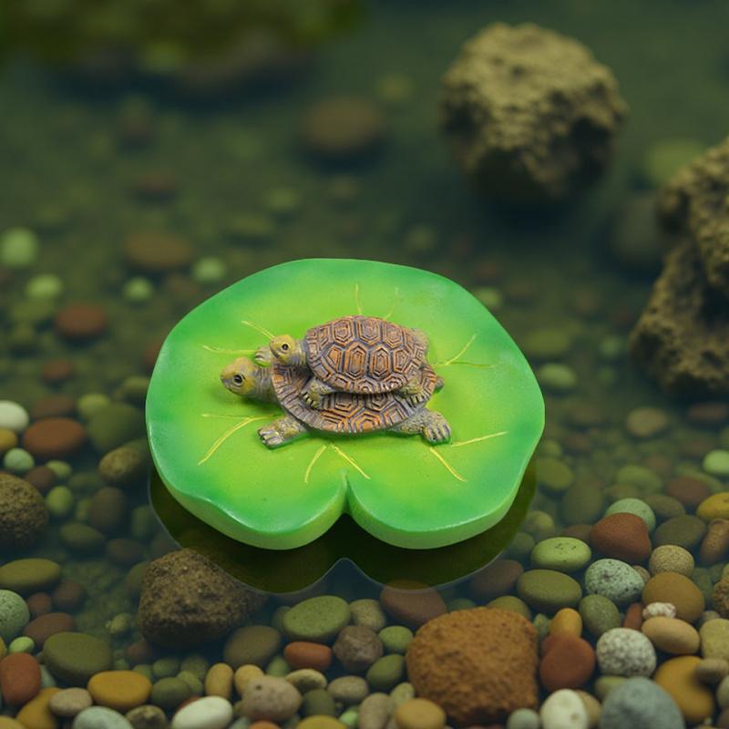 Creative Floating Turtle Ornament Fun Pond Fish Tank Garden Decor Versatile Courtyard Decor Ideal Gift