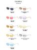 High-End Semi-Rimless Square Sunglasses – Trendy Unisex Sunscreen Shades