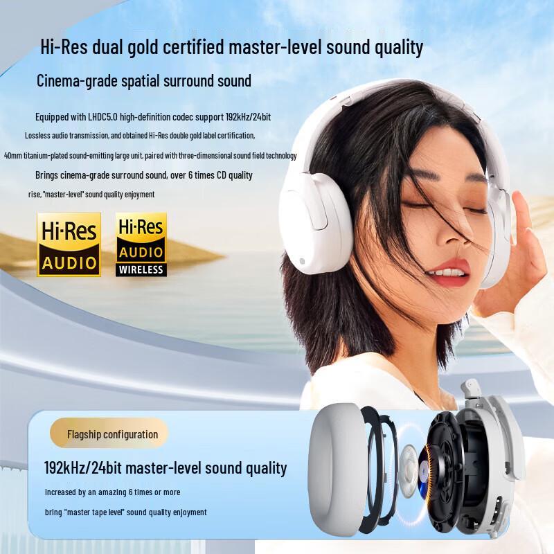 Edifier W830NB Over-Ear Active Noise Cancelling Wireless Bluetooth Headphones