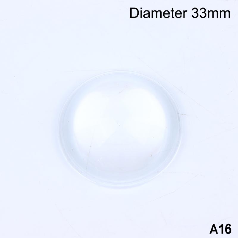 8-44 Mm Round Transparent Acrylic Plano-Convex Lens Flashlight Led Lens Focusing Torch Accessories Magnifying Glass Convex Lens