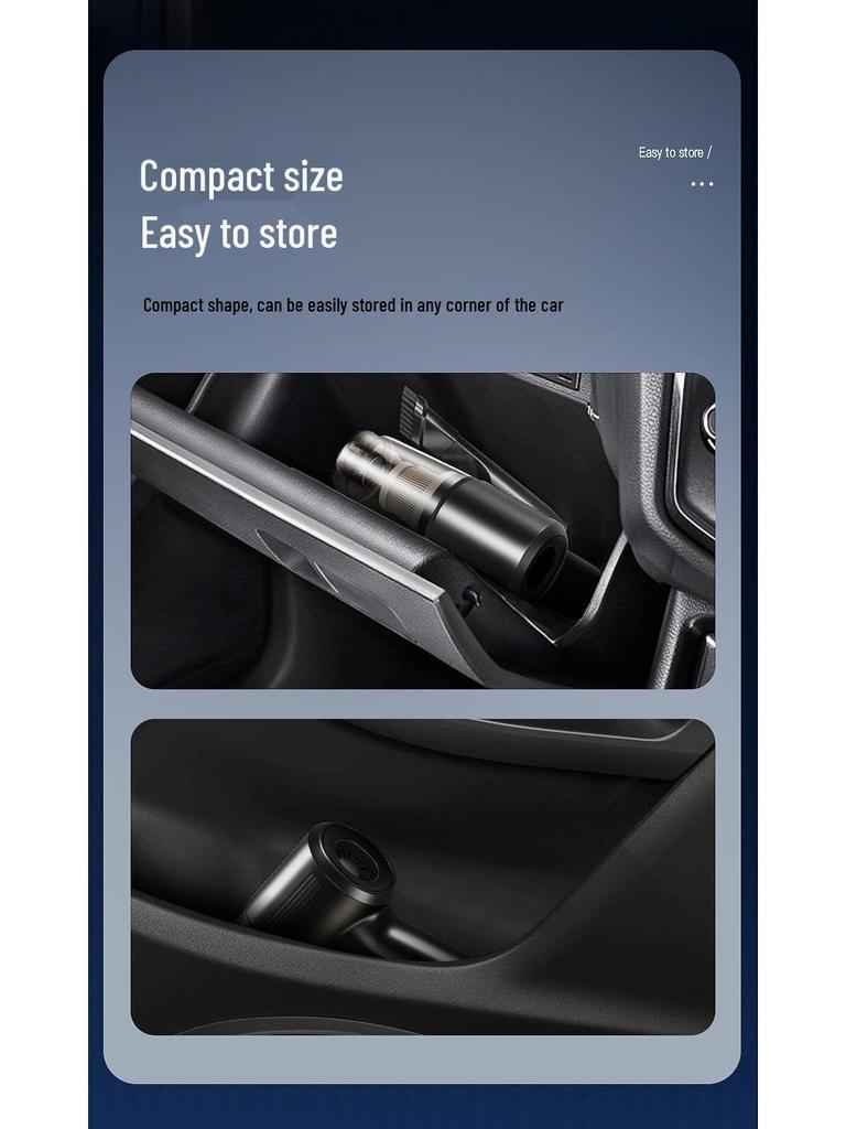 Wireless Multi-Function Handheld Car Vacuum: High-Power Portable Suction & Blowing All-in-One Cleaner