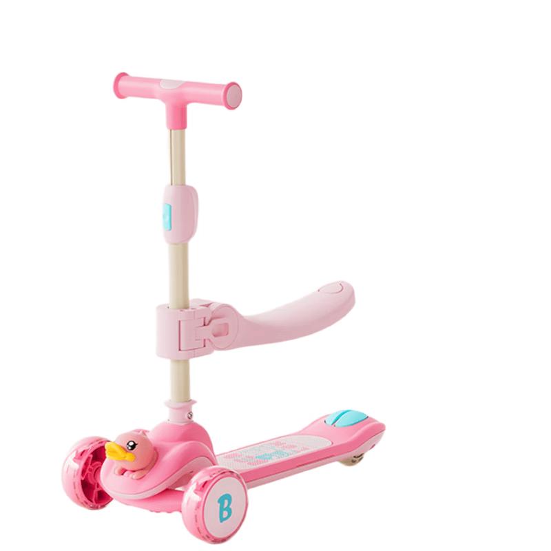B.Duck Deluxe 2-in-1 Sit & Scoot Kids Scooter