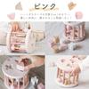 LabelLabel Shape Sorting Wheel Educational Toy Mold Puzzle Wooden Toy Baby 1st Birthday Gift Boys Girls Wooden Toy (Pink)