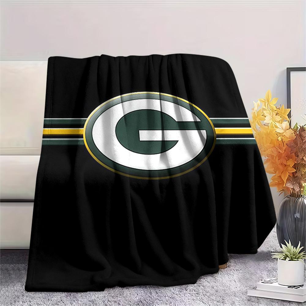 Green Bay Packers Flannel Blanket, High quality Comfortable for All Seasons, Home Decor, Warmth and Comfort