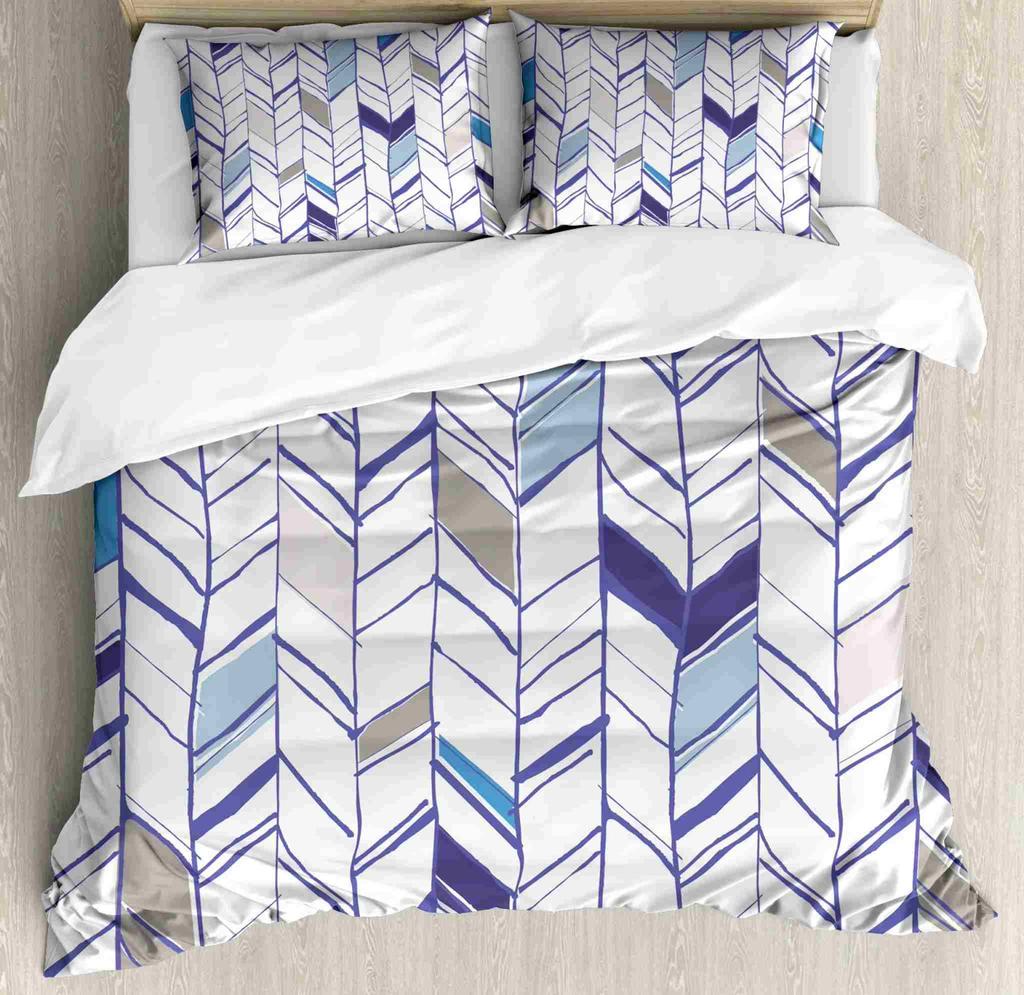 Black Square Geometric Duvet Cover Set 3D Square Pattern Comforter Cover Kids Teenagers Boys Bedroom Decor Blue Creative Bedding