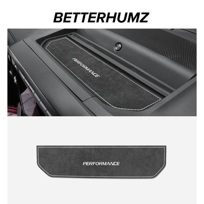 Fabriqué en Alcantara Betterhumz Pour Ford F-150 SVT Raptor - Tapis de Rangement pour Boîte à Gants Garniture Tuning Décoration Accessoires Intérieurs de Voiture
