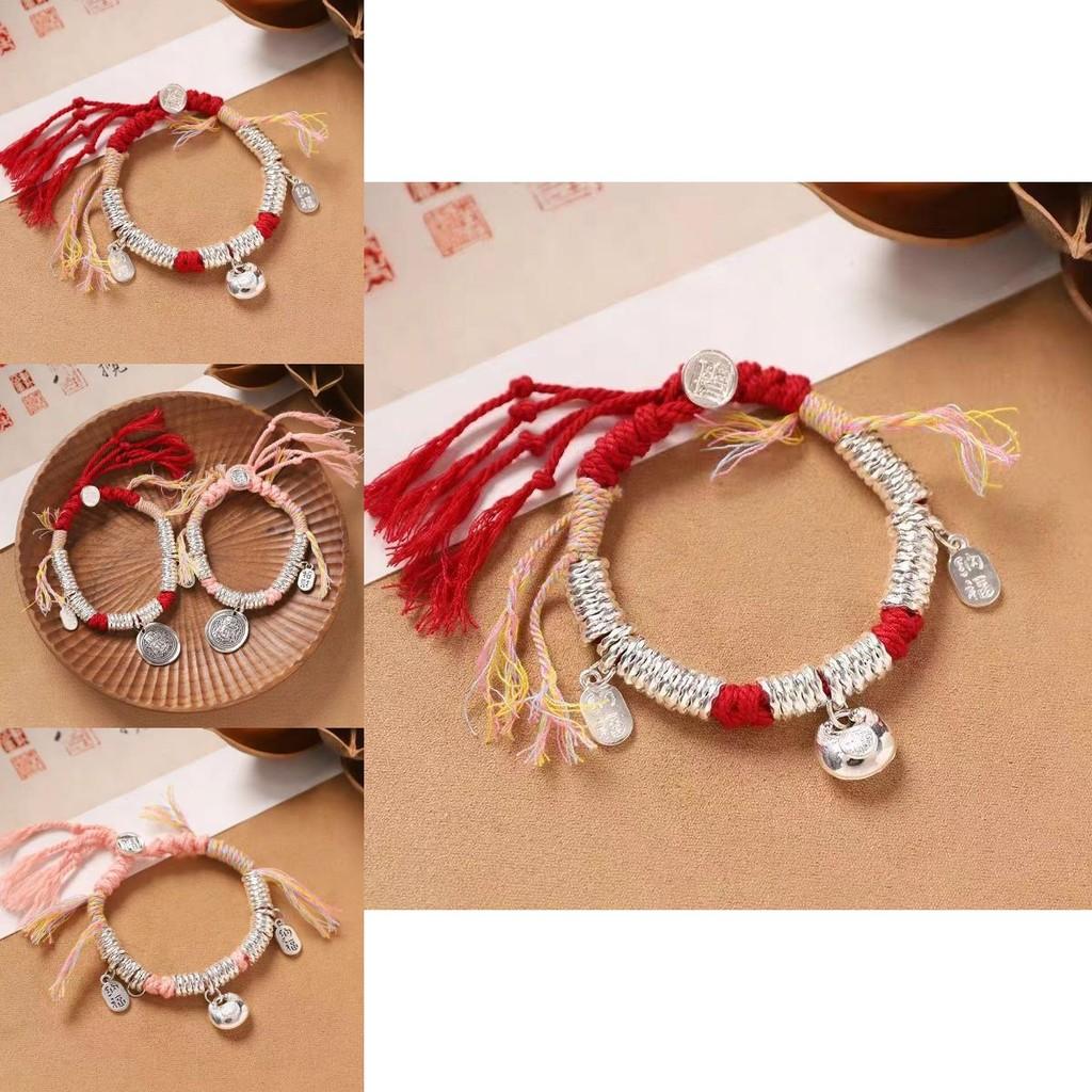 Chic Geometric Tibetan Braided Hand Bracelet For Women With Vibrant Color Options