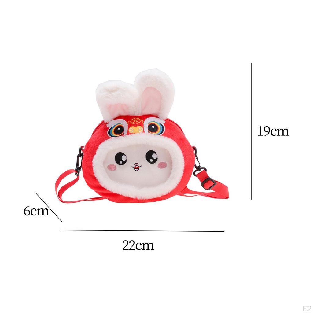 3D Girls Shoulder Bag Plush Purse Cosplay Shopping Pouch Handbag Satchels Wallet Tote Adorable