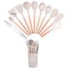 44-Piece Silicone & Wood Handle Kitchenware Set - Non-stick Cooking Spatula, Soup Ladle, and Tableware Tools
