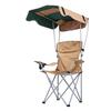 Portable Camping Chair Beach Chair with Shade Folding Chair with Canopy for Fishing Hiking Outdoor Activities Khaki