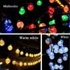 Solar Fairy Lights Outdoor Warm White 8 Modes IP65 Waterproof Crystal Ball String Light for Garden, Patio, Yard, Party, Wedding