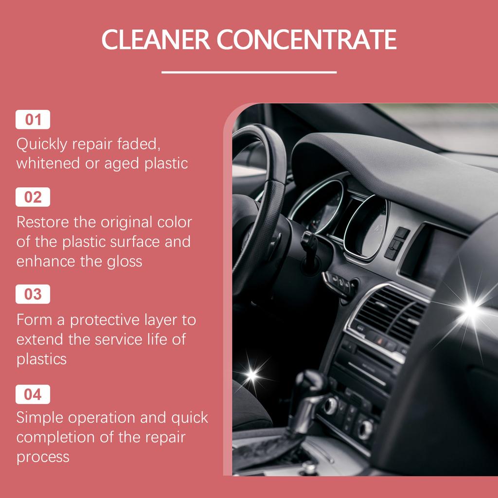 100ml Car Interior Plastic Restorer Auto Detailing Polish And Repair Coating Renovator Quickly Restore Black Gloss Care Agent