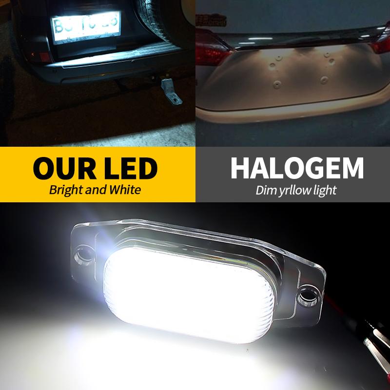 2x LED Licence Plate Light Lamp for Toyota FJ Cruiser XJ10 GSJ15 2007-2014 Toyota Land Cruiser FJ80 1991-1997 81271-24010
