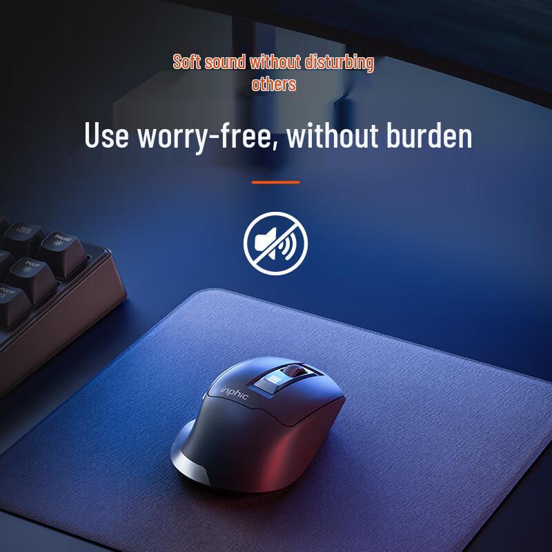 INPHIC M9 Ergonomic Rechargeable Silent Wireless Mouse