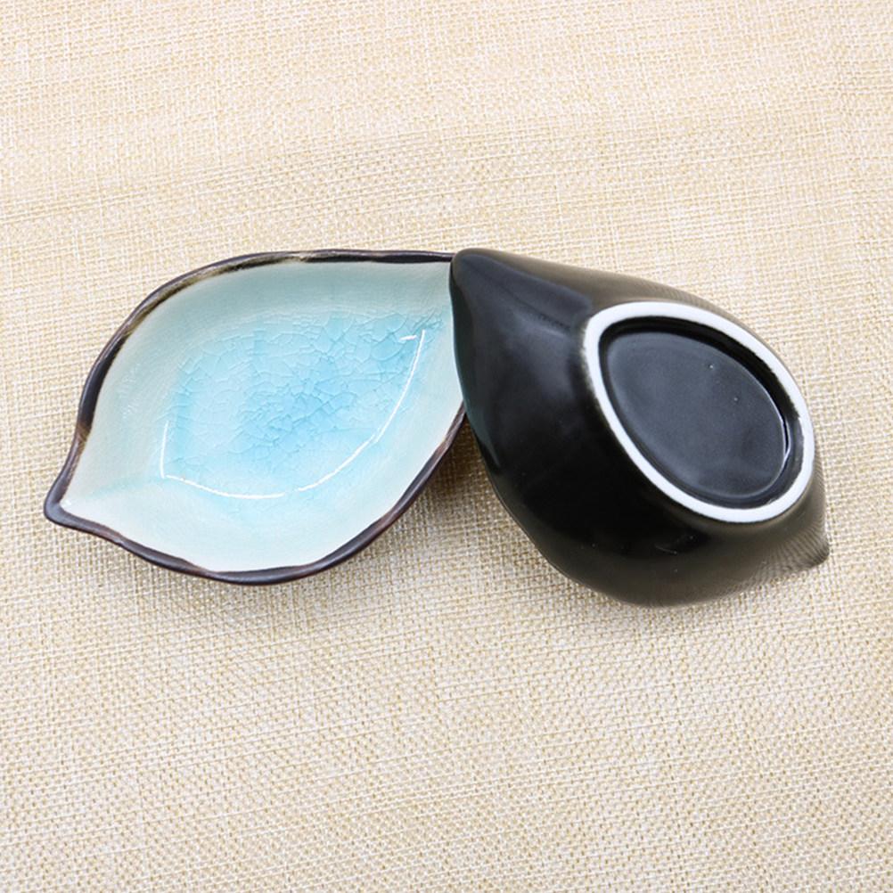 

2Pcs Leaf Shape Ink Dish Ceramic Ink Tray Calligraphy Supplies for Beginners Professionals Artists Lightweight Polished Easy China Mainland