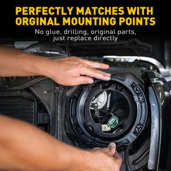 Fit 2007-2018 Wrangler Jeep Headlight JK 7" Ring Bracket Mount 2X Replacement He