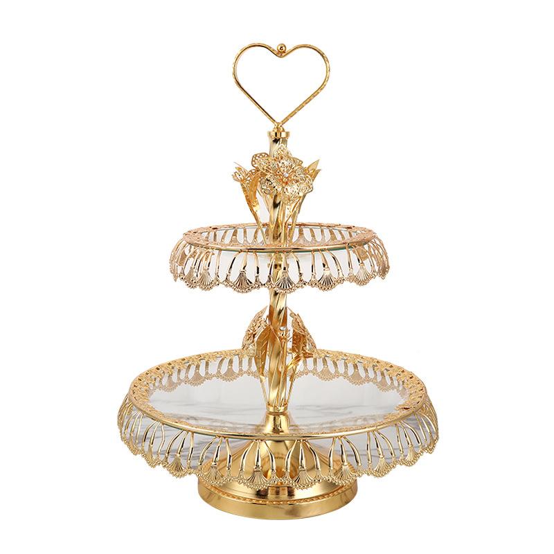 European home decoration ornament glass fruit plate modern living room coffee table fruit plate