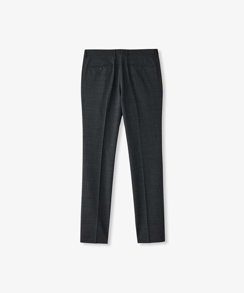 STCO 50% Extra Fine Wool Shadow Check Formal Pants Charcoal Grey (Classic Fit)_Sslva64Ccc
