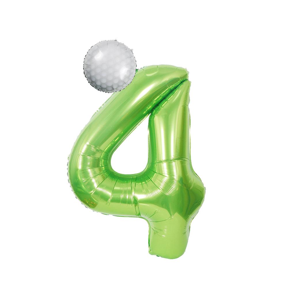 2pcs Golf Birthday Party Decoration Balloons 40inch Green Number Balloon for Golf Theme Birthday Party Decoration