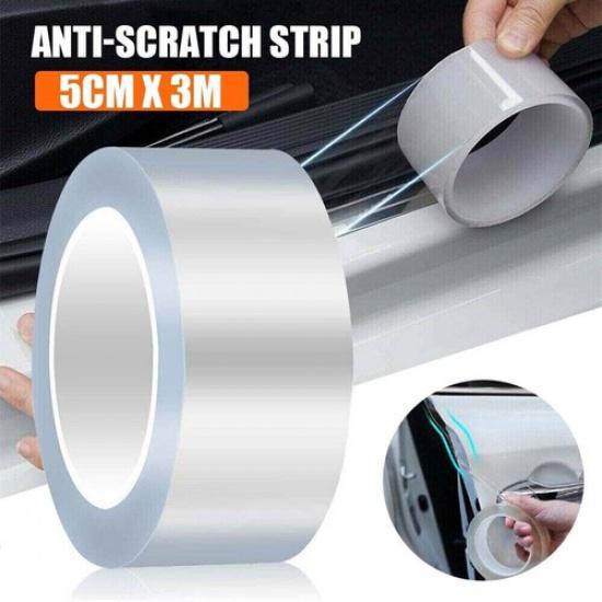 Clear Strip Accessories Car Door Sill Protector Scuff Plate Trim Sticker Strip