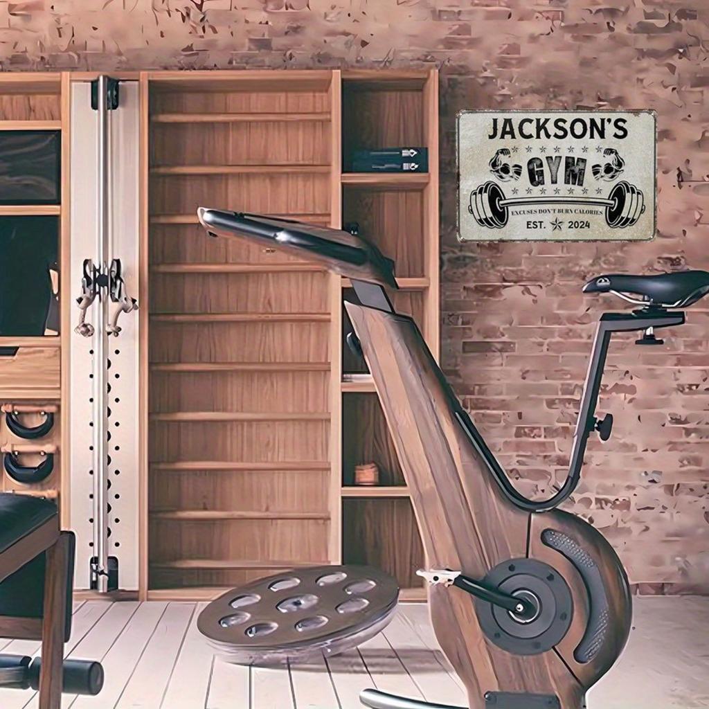 Custom Gym Metal Sign for Home Wall Decor
