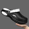 Summertime Mens Thick Soled Anti-Skid Breathable Toe-Cap Sandal Shoes Daily Beach Slide Shoes Outside Graden Clogs Stylish Slide Shoes