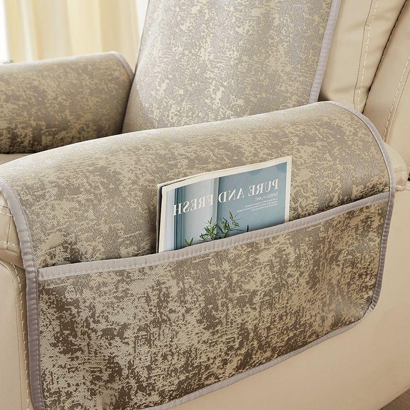 Chenille Sofa Cover for Single Seat Sofa, Non-Slip Couch Cover, Modern Sofa Protector