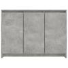 Sideboard Concrete Grey 102 x 33 x 75 cm Wood Based Material
