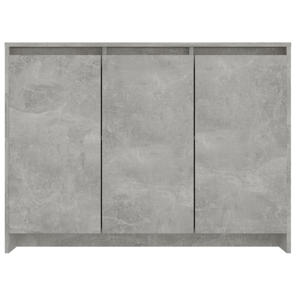 Sideboard Concrete Grey 102 x 33 x 75 cm Wood Based Material