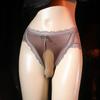 French men's lace briefs low belt jj cover temptation large size silk slippery free hot panties