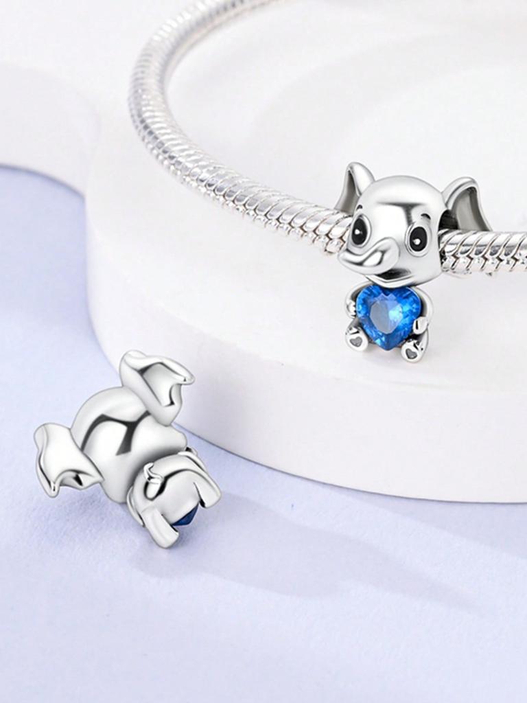 Cute Animals Pandas Elephantsbeads Charm Copper Plated Fit Charms Copperoriginal Bracelet For Jewelry Making Diy Charm