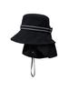 WIDEANGLE Co Ruffle Cover Bag Bucket Hat_Black