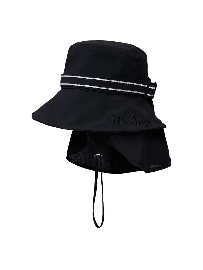 WIDEANGLE Co Ruffle Cover Bag Bucket Hat_Black