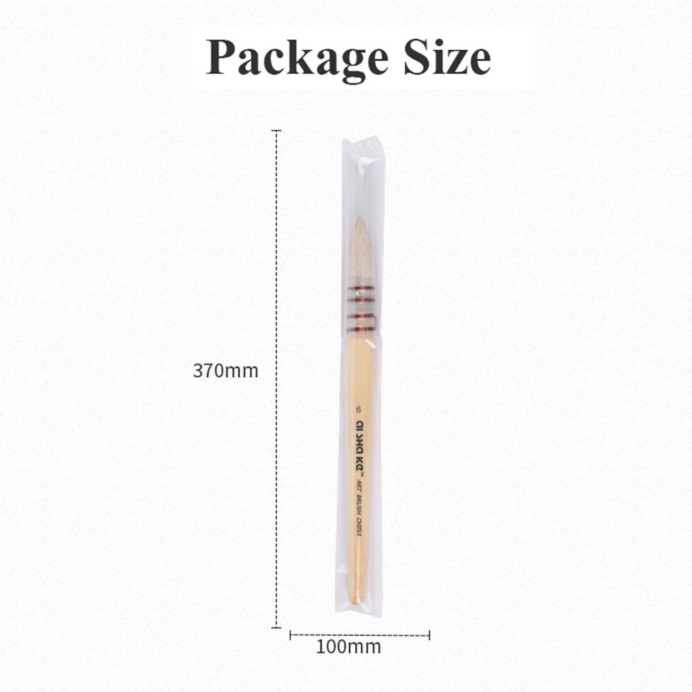 Watercolor Acrylic Gouache Weasel Hair Drawing Brush Paint Brushes Student Stationary Art Supplies