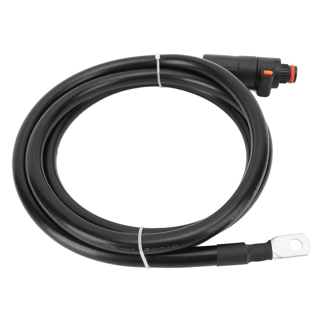 Battery Cable 35mm2 Black Straight Plug and SC35-8 Terminal Battery Power Inverter Cable 1.5m