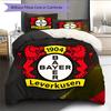 Bayer 04 Leverkusen Set Copripiumino con Fantasia Decorazione per la Casa Regalo (1 * copripiumino + 2 * federe senza imbottitura)