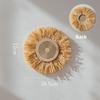 Stile Giapponese Wabi Sabi Appendino da Parete Marocchino Intrecciato Naturalmente in Rattan & Erba Decorazione da Parete per Soggiorno Decorazione per la Casa Boho